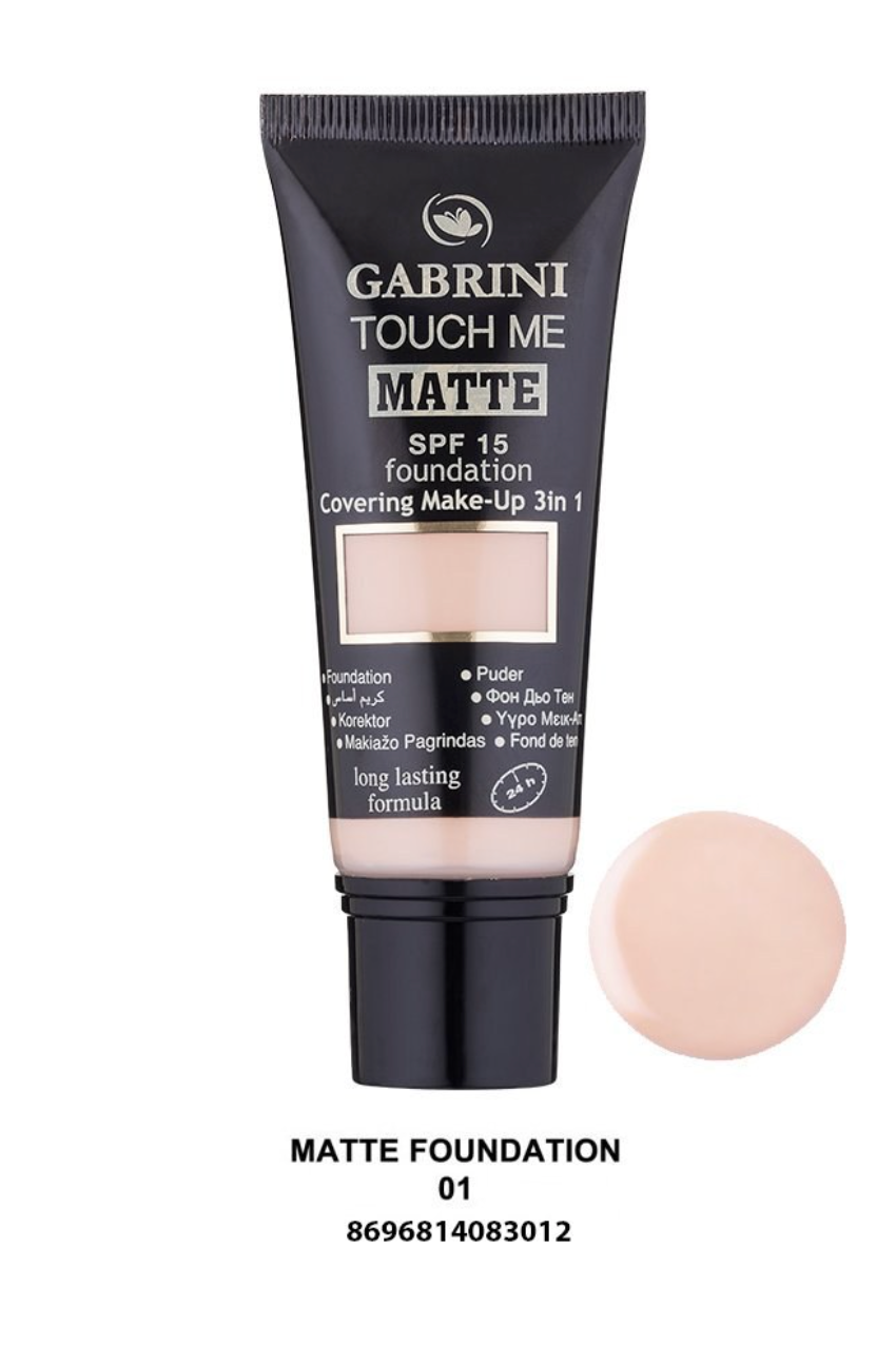 Gabrini Touch Me Matte Foundation with SPF 15