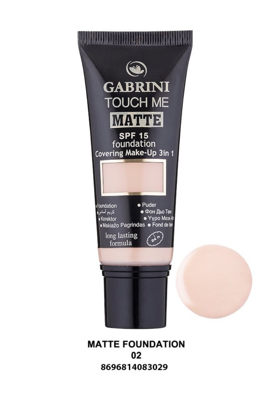 Gabrini Touch Me Matte Foundation with SPF 15
