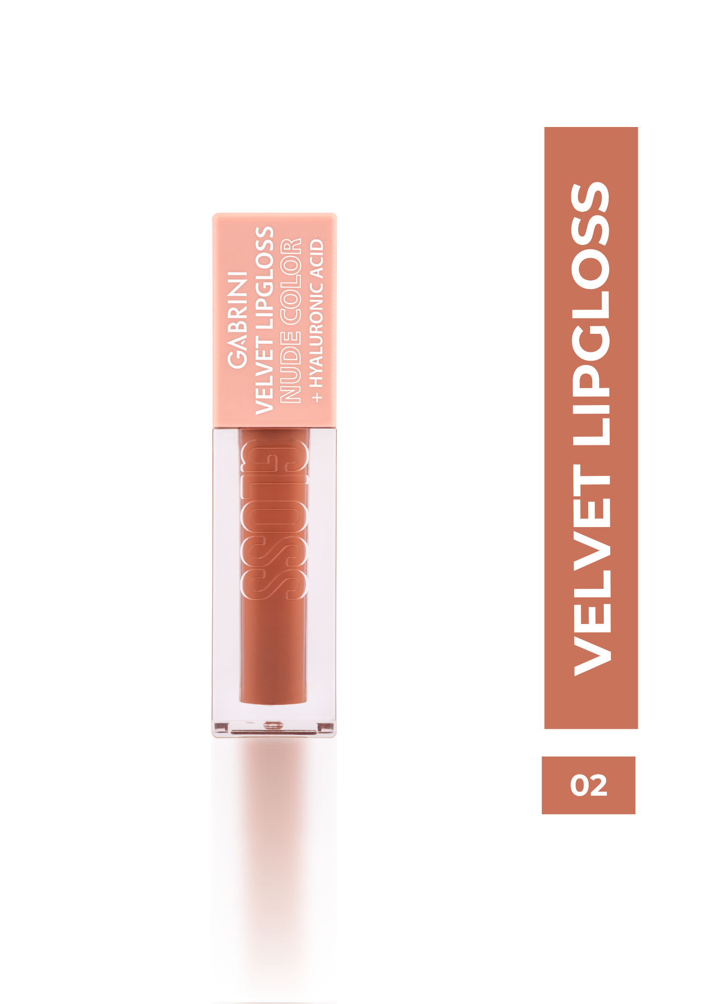 Gabrini Velvet Lipgloss Nude with Hyaluronic Acid