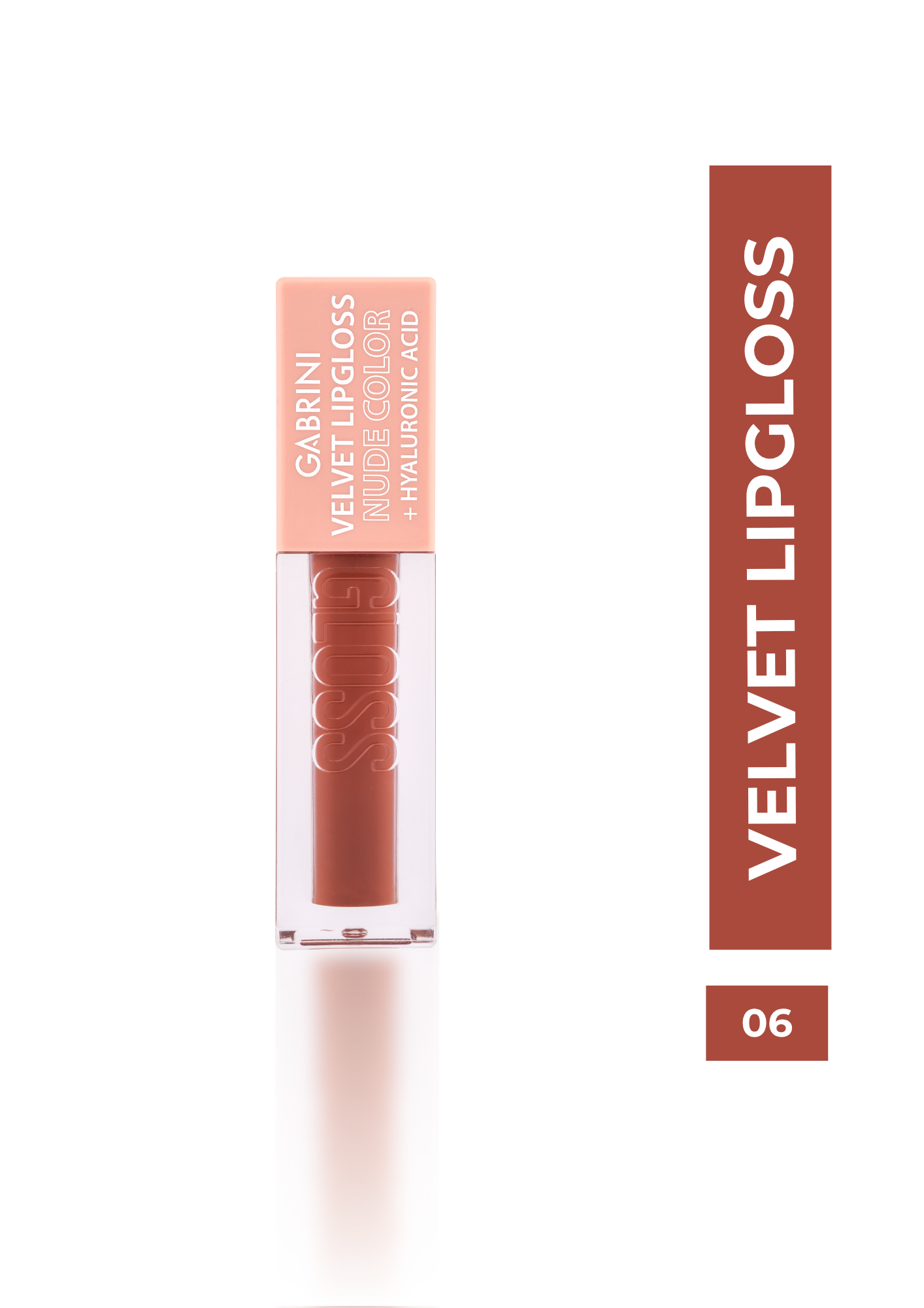 Gabrini Velvet Lipgloss Nude with Hyaluronic Acid
